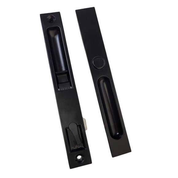 Prime-Line C 1032 Keyed Sliding Glass Door Keyed Wood Handle Set - Picture 5 of 10